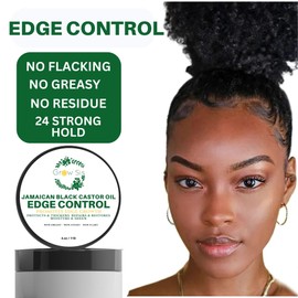 Grow Sis Edge Tamer with Black Castor Oil and Aloe Vera to nourish delicate edges - 48 Firm Hold 4.oz