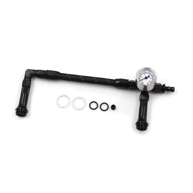 Braided AN6 Dual Feed Carb Fuel Line Double Pump for