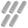 5Pcs Steel M10*40 Long Hex Nut M10*50 Coupling Nut Hexagonal