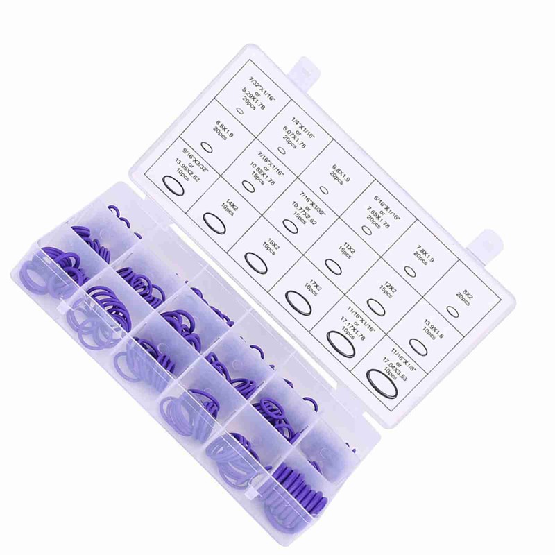 270pcs Assorted Car Air Conditioning O Ring Seal Gasket Set