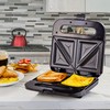OVENTE Electric Sandwich Maker with Non-Stick Plates, Indicator Lights, Cool