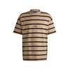 HUGO Wide Stripe Center Logo T-Shirt, Dunes Stripe, M