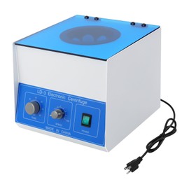 110V LD-3 Lab Benchtop Centrifuge 4000RPM Electric Centrifuga Machine with Timer 0-60min and Speed Control Capacity 50ml x 6 Tubes for Medical Laboratory Practice