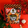IRVINS Hot Boom Salted Egg Salmon Skins, 3.7 Ounce (Pack