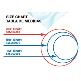 Sky Med 3/4" Standard Offset Cane Replacement Tip, 4 Counts