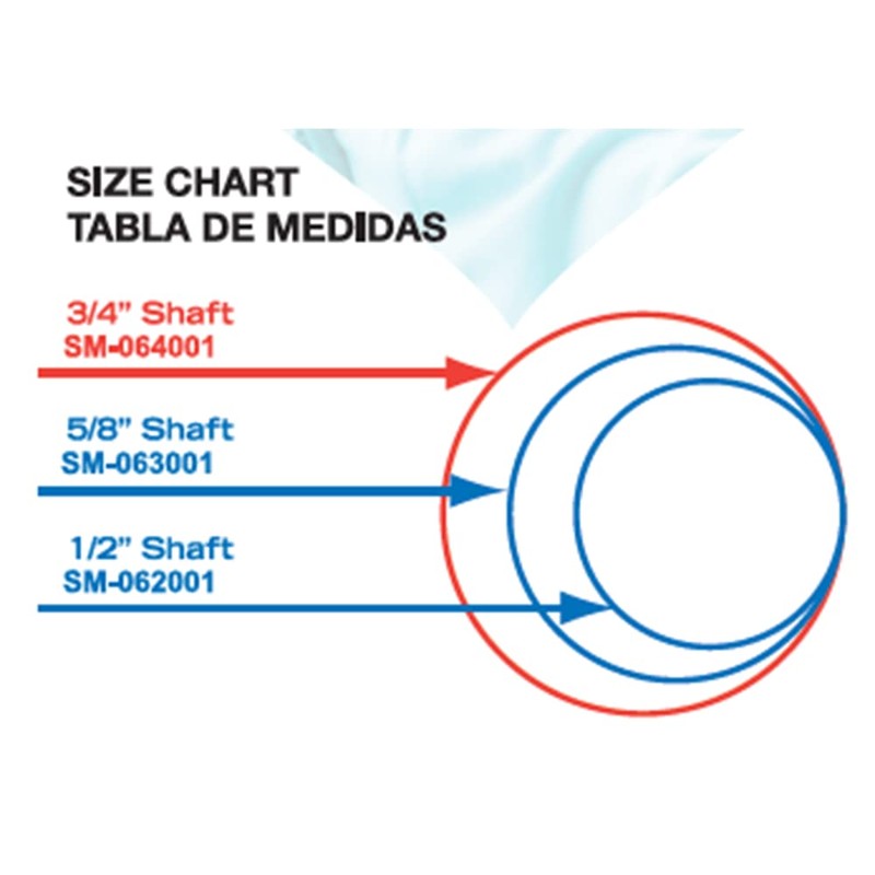 Sky Med 3/4" Standard Offset Cane Replacement Tip, 4 Counts