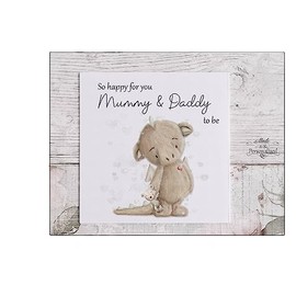 Mummy and Daddy to be, pregnancy congratulations card, baby shower card, baby coming soon, parents to be, expecting a baby, new baby, celebration, congrats card, soon to be a mum & dad