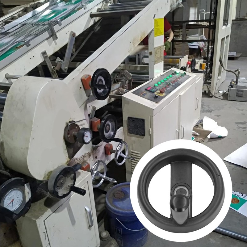 2 Spoke Hand Wheel with Folding Revolving Handle Plastic Machine