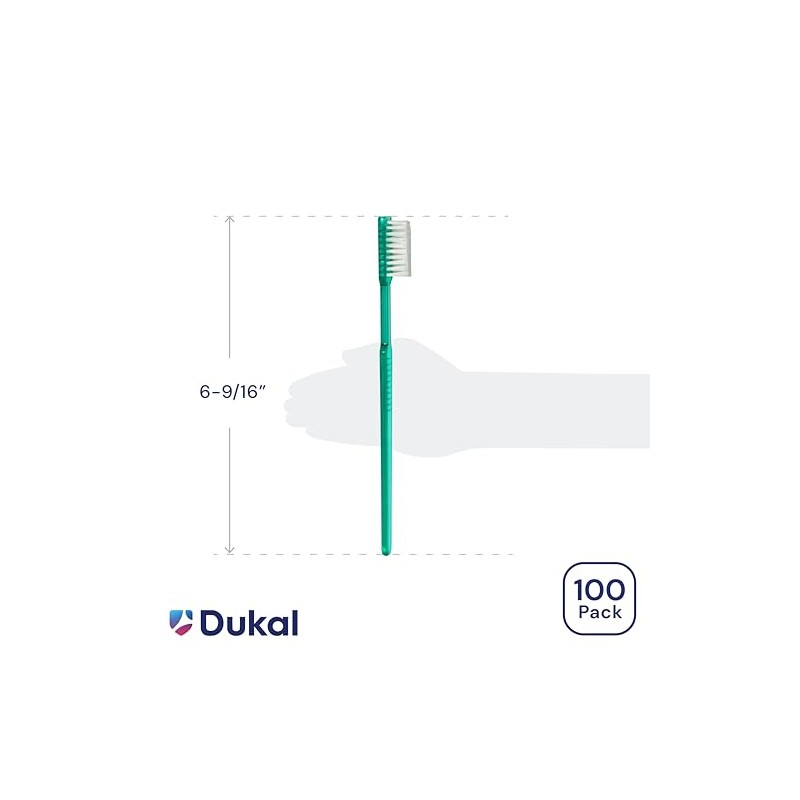 Dukal Fast Brush - Cepillos de dientes desechables prepegados (caja