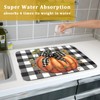 Fall Drying Mats for Kitchen Counter Fall Pumpkin Dish Drying