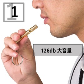 Heptour Disaster Whistle for Disaster Prevention Whistle, Outdoor, School, Gym, Camping, Hiking, Survival, Referee, Coach, Equipment, Lifeguard Silver, 5 Pieces Aluminum