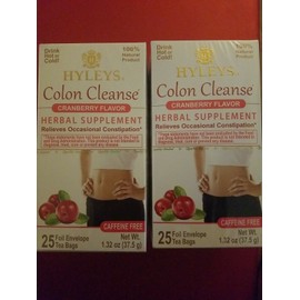HYLEYS 2 PACK HYLEYS COLON CLEANS CRANBERRY FLAVOR RELIEVES OCASIONAL CONSTIPATION