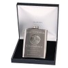 70th Birthday Engraved Hip Flask Golfer Feature in Gift Box