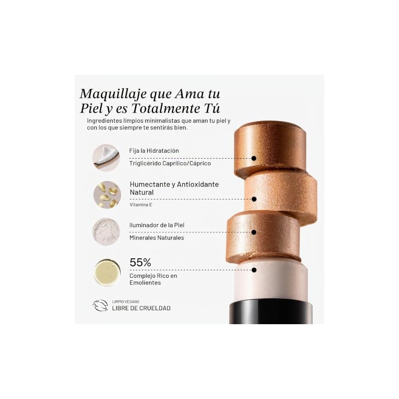 NUDESTIX Nudies Glow Highlighter Stick – Multi-Use Cream Highlighter for