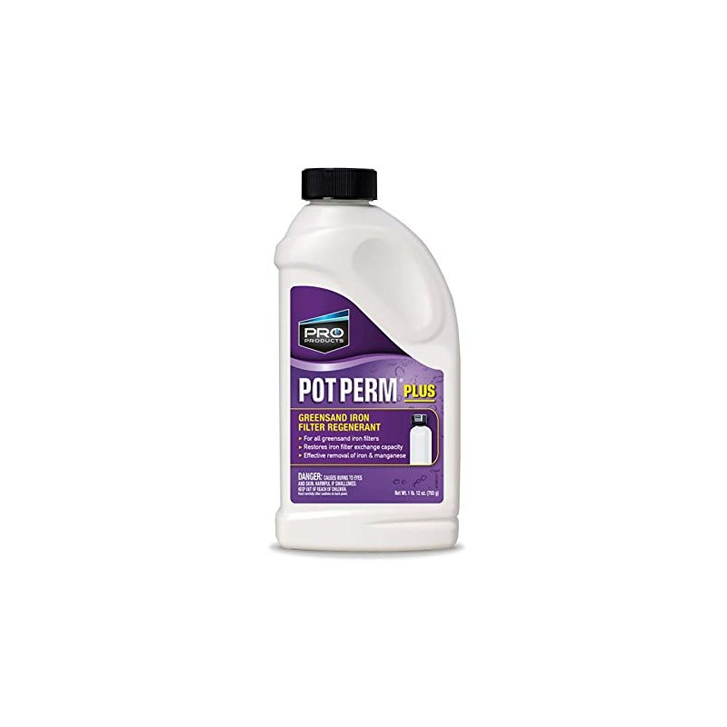 Pot Perm Plus Greensand Iron Filter Regenerant 28oz bottle For