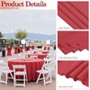 8 Pack Round Tablecloth 90 Inch Cloth Red Tablecloth for