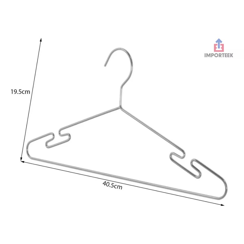 Importeek Set 30 Ganchos Ropa Organizador Acero Inoxidable Tintoreria