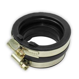 Thomletha Carburetor Intake Boot Joint with Clamps Replacement for 5KM-13596-00-00 Replacement for Yamaha Rhino 660 4X4 2002 2003-2008