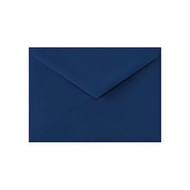 LUXPaper Lee BAR Envelopes in 80 lb. Navy, Printable Pointed Flap Envelopes for Wedding Invitations and Events, 50 Pack, Envelope Size 5 1/4 x 7 1/4 (Blue)