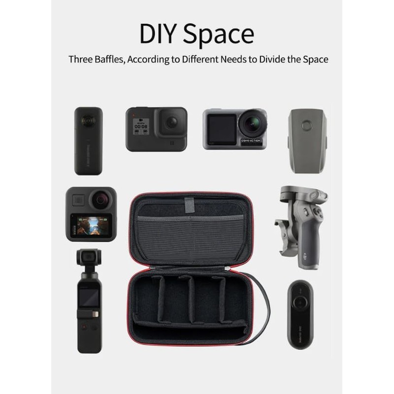 CamGo Telesin Waterproof DIY Carry Case for GoPro / Insta360