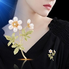 YDOIIU Daisy Brooch for Women Pearl Daisy Flower Brooch Pin Flower Brooch Lapel Pin Jewelry Gifts Dress Accessories for Women