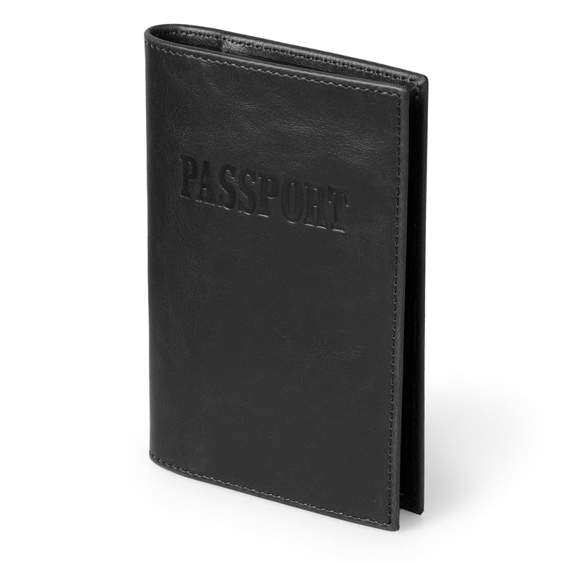 Otto Angelino Leather Passport Holder - RFID Blocking - Unisex,