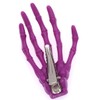 Qeesio 8Pcs Mixed Color Hair Claws 3" Length Skeleton Hand