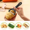2 Pcs Potato Peelers, Y-Shaped Swivel Vegetable Peeler Ergonomic Handle