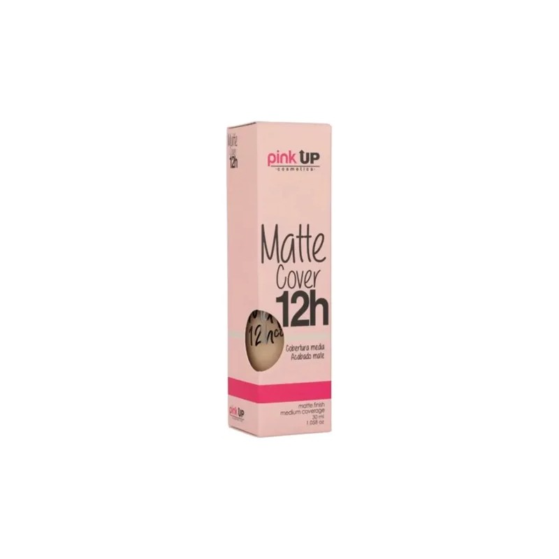 Base de maquillaje líquida Pink Up Rostro Matte Cover 12H