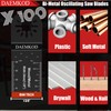 DAEMKOD 100 Pack Bi-Metal Oscillating Saw Blades Metal Cutting, 34MM