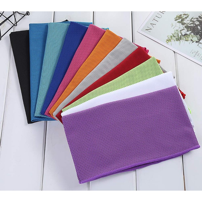 Tokyo Planning Super Cool Towel, Light Green, 15.7 x 31.5