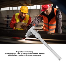 Vernier Calipers, 0-150mm Carbon Steel Vernier Caliper Micrometer Gauge Measuring Tool Vernier Caliper High Precision Metal Caliper