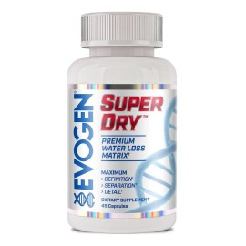 Evogen Super Dry 45 Capsulas Diurético Premium Water Loss Sabor Sin Sabor