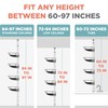 Zenna Home Tension Pole Shower Caddy Corner Organizer, Adjustable Standing