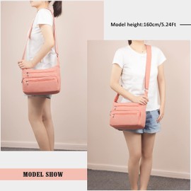 Cross Body Bag Women Lightweight Purses for Women Crossbody Water Resistant Multi Pockets Anti Theft Shoulder Bag