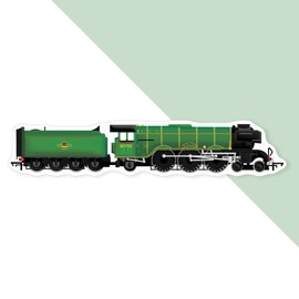 Azeeda 'The Flying Scotsman' White Premium Vinyl Decal Sticker – Waterproof, Durable & Easy to Apply - Ideal for Car Bumpers, Windows, Bins and More (DW00163142)
