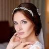 Urieo Star Rhinestone Crown Headband Crystal Stars Head Band Bridal