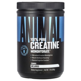 Universal Nutrition Micronized Creatine Monohydrate Powder Unflavored 500g (1.1lb), 500g, 1 piece / 유니버셜뉴트리션 미분화 크레아틴 일수화물 분말 무맛 500g(1.1lb), 500g, 1개