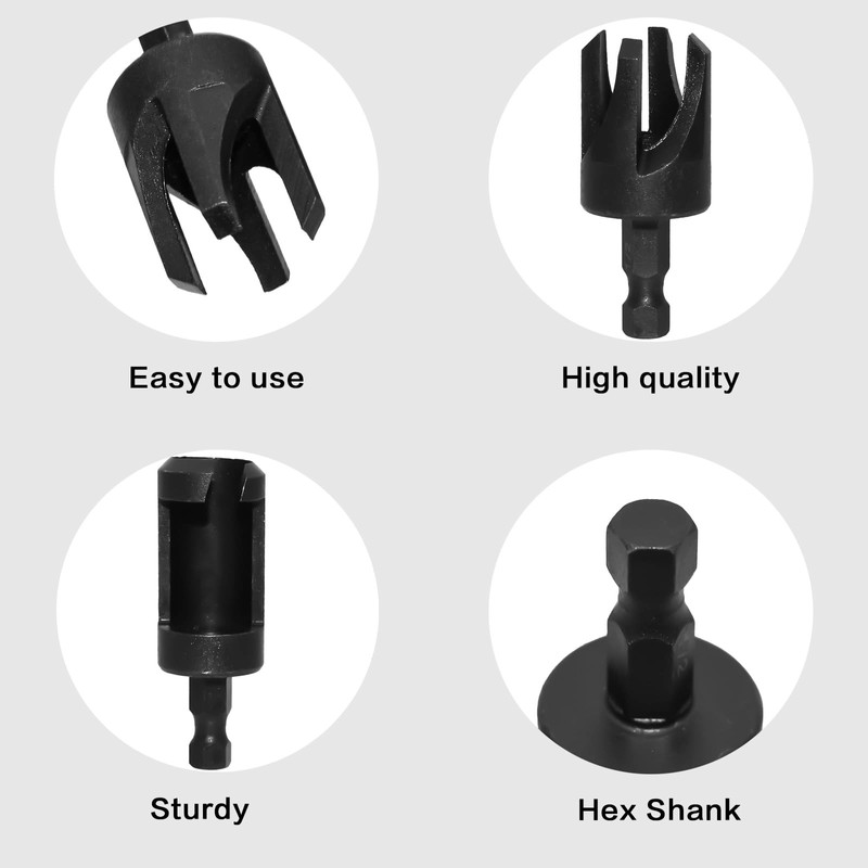 8Pcs Plug Cutters for Woodworking | Wood Plug Cutter Drills