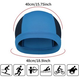 Unbranded Breathable Cooling Skull Cap Wicking Cycling Running Beanie Dome Hat Men Women