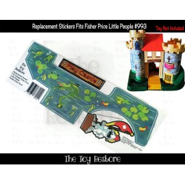 The Toy Restore ToyRestore Replacemen Decal For Fisher Price Little People Castle 993 Moat Litho