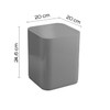 Gedy Seventy Waste Bin, Thermoplastic Resins, Grey, Colour