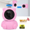 1080P WiFi PTZ Camera Pink Bear Styling Remote Viewing Night