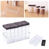 Pinsheng 6 Pieces Clear Spice Jars Plastic Spice Jars with