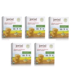 Jovial Rosemary Sourdough Einkorn Crackers 4.5 Oz (5 Pack)