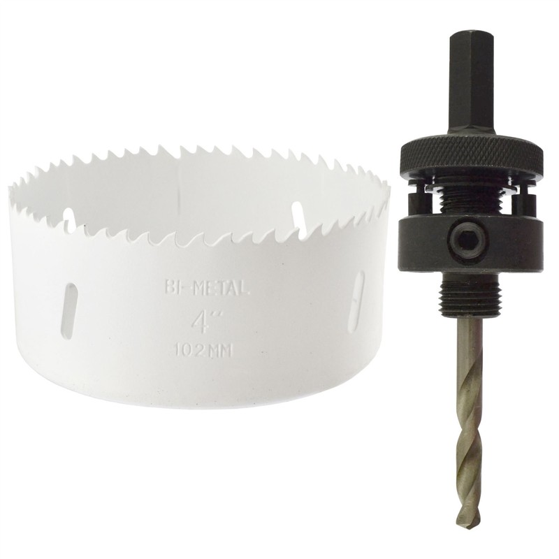 102mm HSS Hole Saw Holesaw Bi-Metal Blade Cutter Drill and