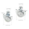 HOJLKLD 4 Pack Sliding Closet Door Hardware Set,Sliding Wardrobe Doo