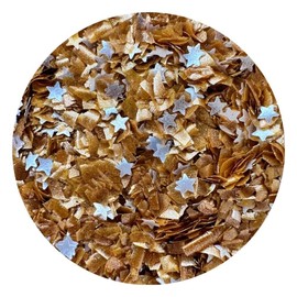 Oh Sweet Art Edible Glitter ROSE BRONZE STARS Sparkles food decorating 1/4 oz by OH SWEET ART