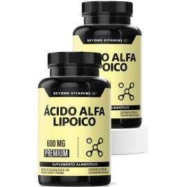 Ácido Alfa Lipóico Ala 600mg Por Cápsula Potenciado Cúrcuma Curcumina Antioxidante Alpha Lipoic Acid Vitaminas Mujer Hombre Cápsulas Veganas