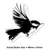 Azeeda 4 x 'Eurasian Wren Bird' White Premium Vinyl Decal